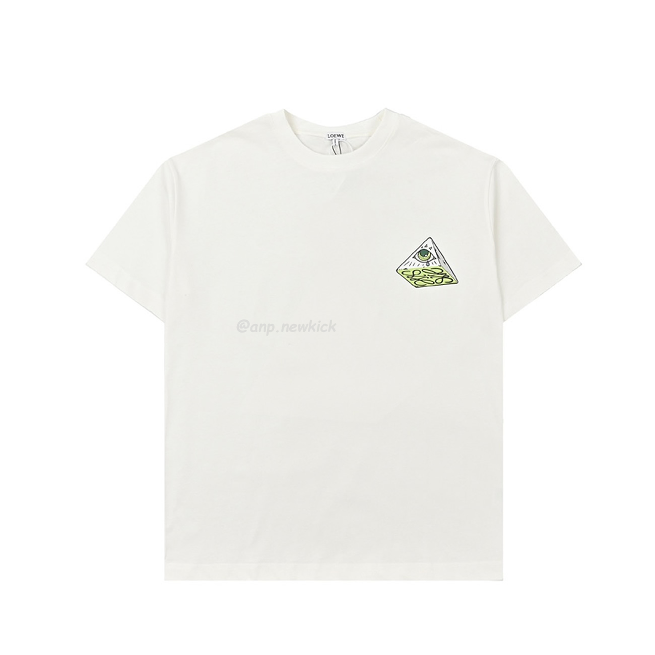 Loewe Angel Eye Printed White T Shirt (1) - newkick.cc